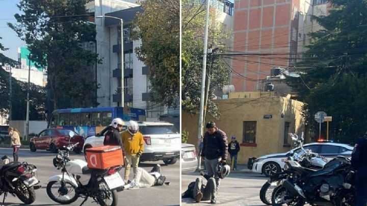 Conductor atropella a tres motociclistas en avenida Patriotismo
