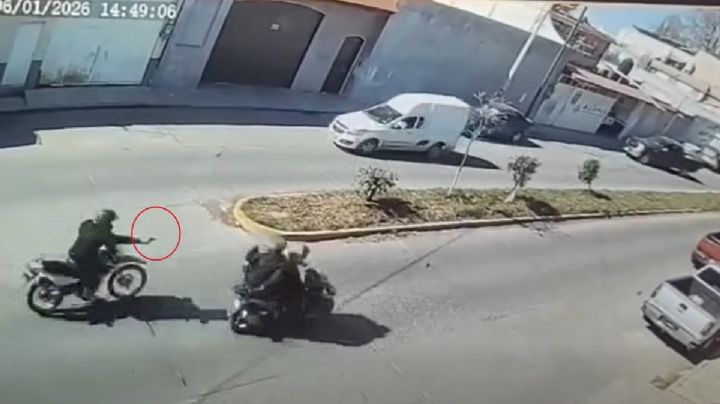 Captan cámaras de seguridad balacera entre motociclistas en Tulancingo