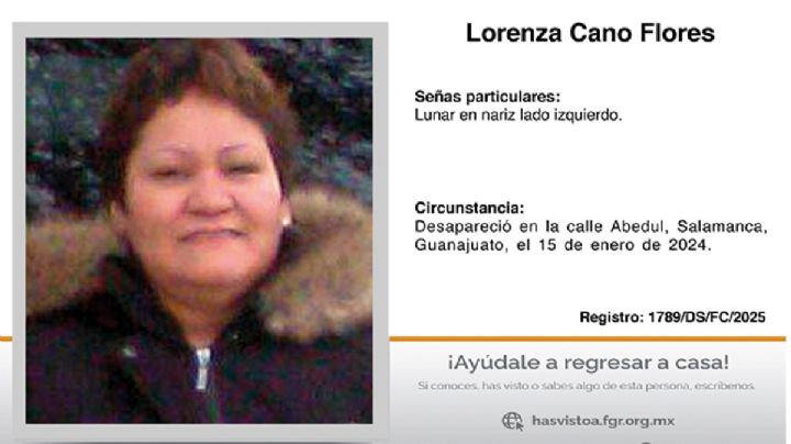 A dos años de su desaparición esperan encontrar con vida a Lorenza Cano