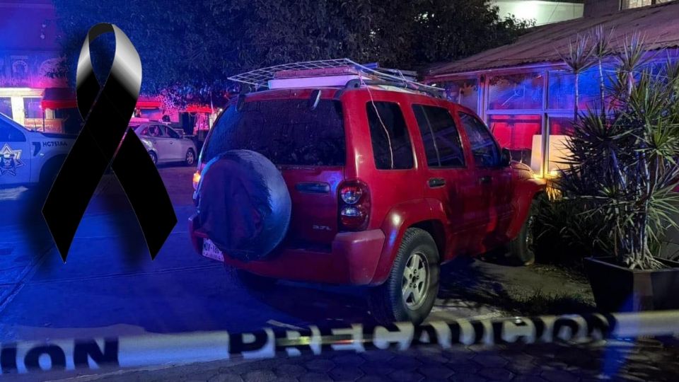 La camioneta en la que iban las víctimas chocó