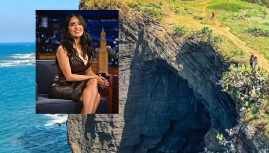 Salma Hayek es vista en Roca Partida; está grabando una película en Veracruz