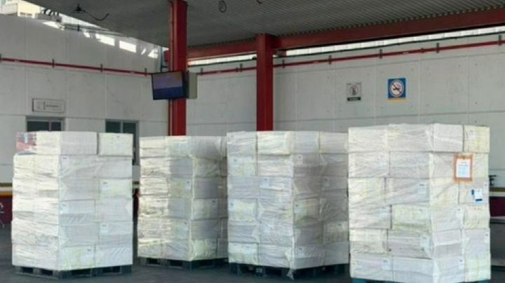 Aseguran cerca de 20 toneladas de tabaco ilegal procedente de Japón en AICM