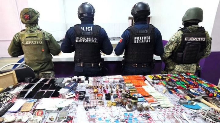 Operativo en Cereso de Pachuca: hallan medios para extorsión y narcomenudeo