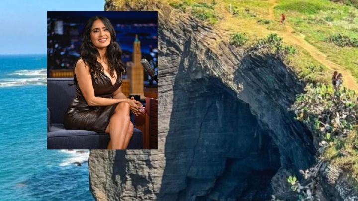 Salma Hayek es vista en Roca Partida; está grabando una película en Veracruz