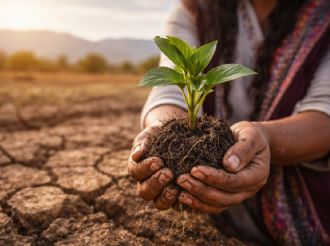 “Las plantas también son hijos”: mujer recultiva el desierto