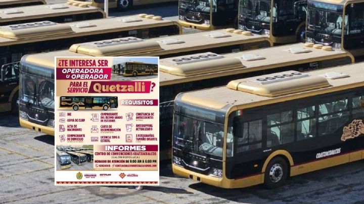 Autobuses Quetzalli en Coatzacoalcos: lo que necesitas para ser chofer