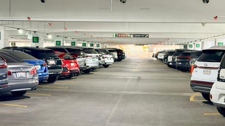 Estacionamiento en el AICM colapsa por obras mientras que en el GNP opera casi vacío