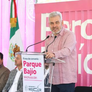 Con el Parque Bajío, Michoacán encabeza estrategia nacional de industrialización: Bedolla