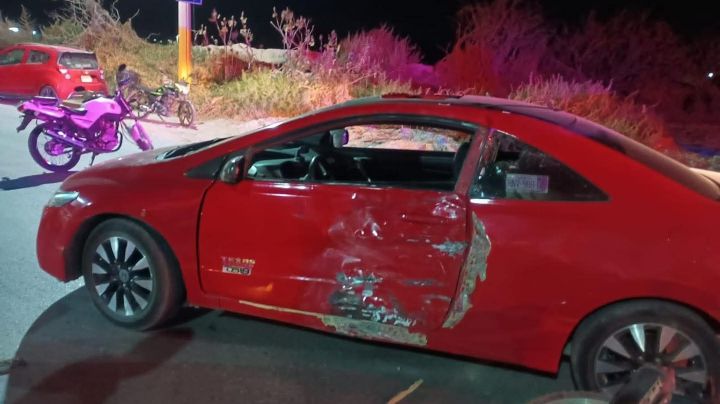 Se reportan dos accidentes en el Valle del Mezquital; un motociclista resultó herido de gravedad 