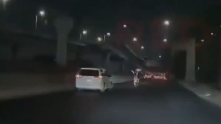 Video del momento exacto en que auto embiste a motociclistas en la México-Querétaro