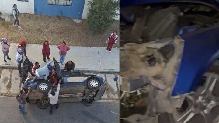 Dos accidentes viales dejan personas lesionadas en Tulancingo y Mineral de la Reforma