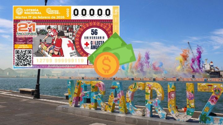 Lotería Nacional: cae premio de 300 mil pesos en el puerto de Veracruz