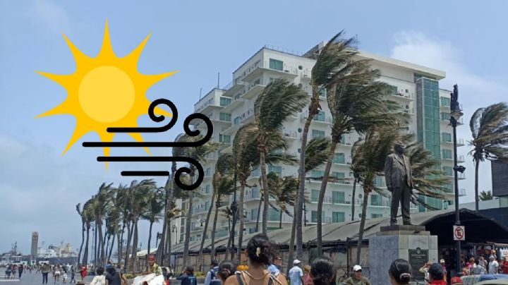 Surada alcanza rachas de hasta 64 km/h en esta región de Veracruz previo a frente frío