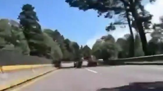VIDEO del grave accidente de motociclista en la México-Cuernavaca