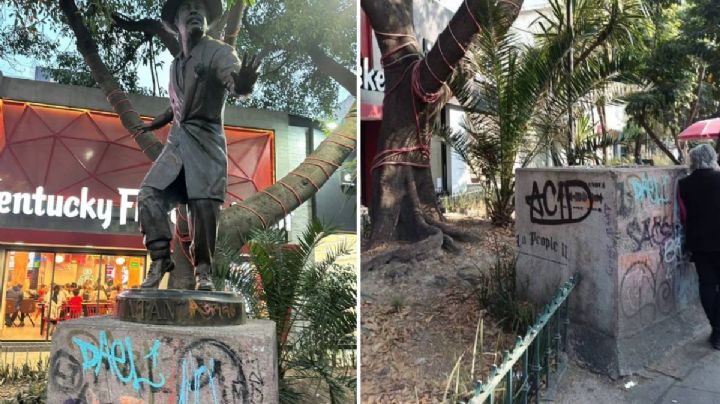 Desaparece la estatua de Tin Tan en Zona Rosa