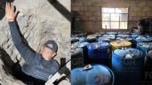 Foto ilustrativa de la nota titulada: Hallan 20 mil litros de huachicol en predio conectado a ducto de Pemex en Cuautepec; no hay detenidos