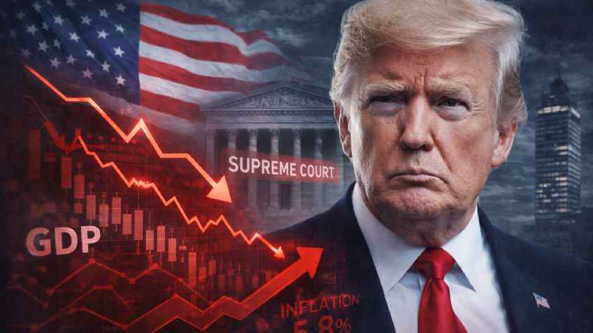 Viernes negro para Trump: golpe judicial a sus aranceles, inflación alta y PIB débil