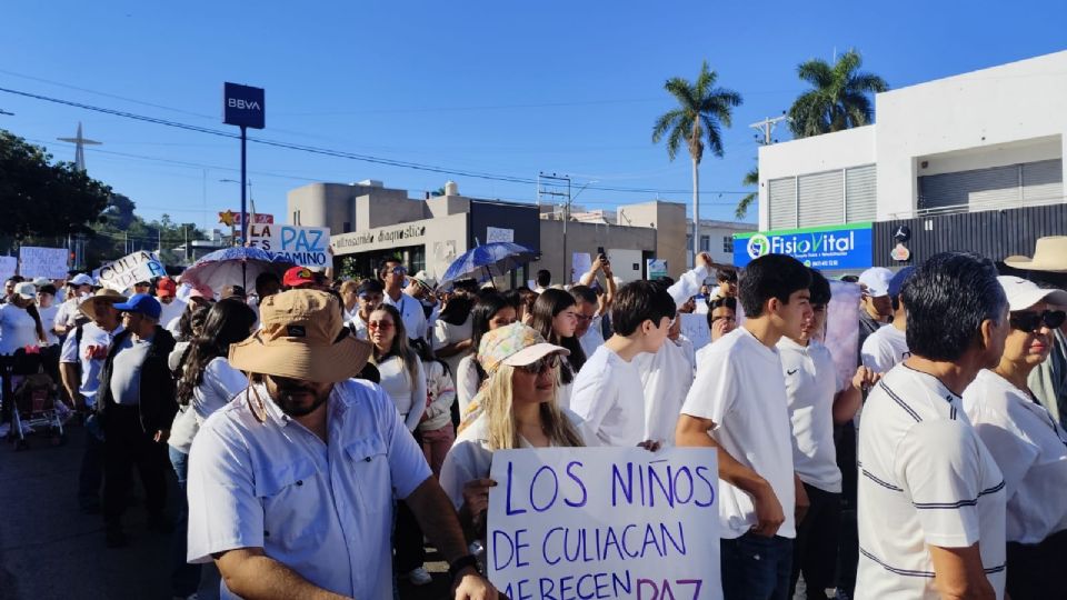 Marcha por la seguridad en Culiacán