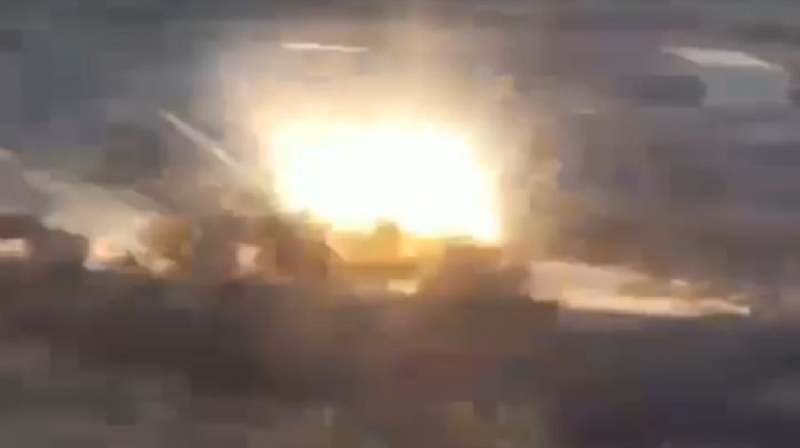 Video del momento exacto en que coche bomba explota y mata a dos miembros de la Guardia Nacional