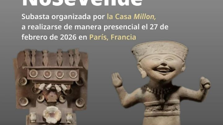 México exige suspender subasta en París; identifican 40 piezas propiedad de la Nación