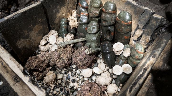 Hallan en el Templo Mayor la ofrenda más grande de Motecuhzoma Ilhuicamina