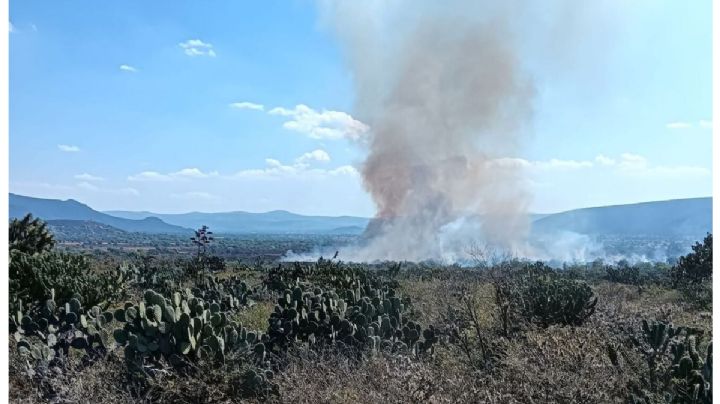 Incendio en Ajacuba deja una persona fallecida y daños en 15 hectáreas de pastizales