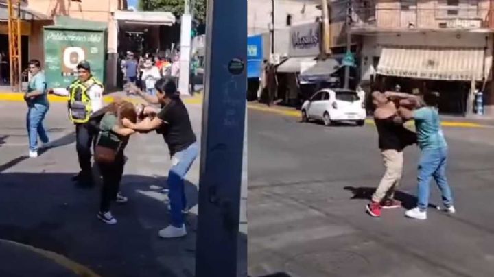 Doble tiro frente al Mercado Aldama y policía vial de espectador /VIDEO