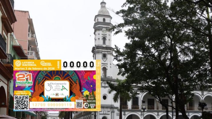 Lotería Nacional: cae premio de 300 mil pesos en el puerto de Veracruz