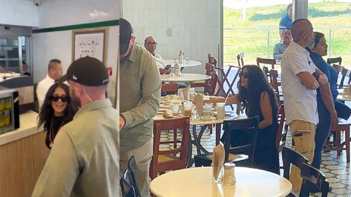 VIDEO: Salma Hayek visita Veracruz y desayuna en el Gran Café de La Parroquia