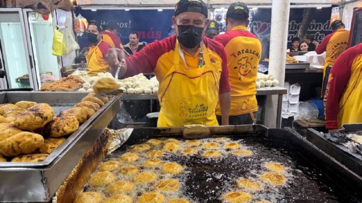 El aceite de las Gorditas Tarascas el último día de la Feria parecía chapopote