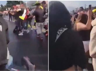 Video del pleito de motociclistas en Tres Marías, carretera México-Cuernavaca