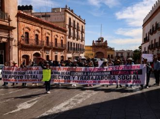 Paro en Zacatecas: maestros exigen pago de adeudos a las autoridades
