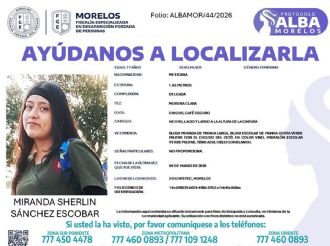 Desaparece otra estudiante en Morelos; ahora del CETIS