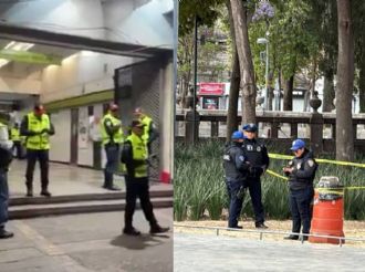 Mueren dos hombres; uno en la Alameda Central y otro afuera del Metro Guerrero