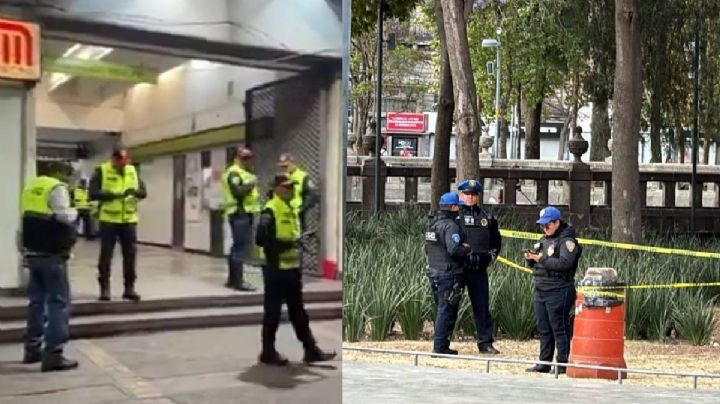 Hallan dos hombres muertos; uno en la Alameda Central y otro afuera del Metro Guerrero