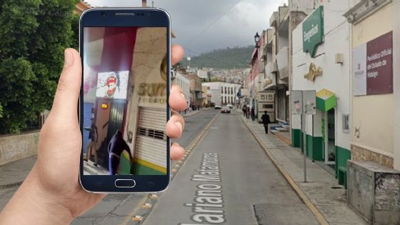 Ebrio trata de golpear a abuelito en el centro de Pachuca | VIDEO