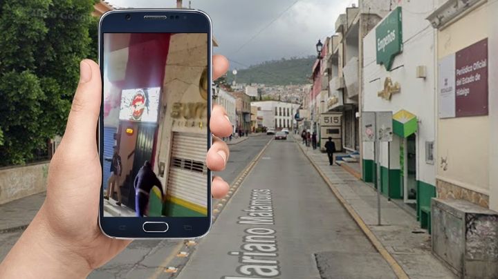 Hombre ebrio trata de golpear a abuelito en el centro de Pachuca; así acabó | VIDEO