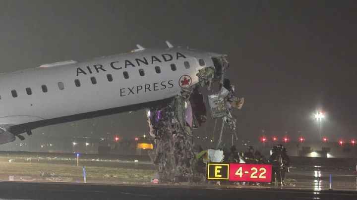Avión de Air Canada Express choca en el Aeropuerto LaGuardia de Nueva York; hay 2 muertos