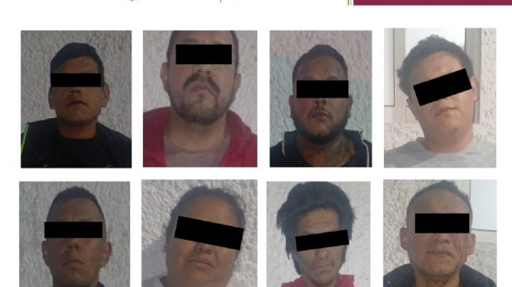 Detienen a 8 personas con 100 dosis de droga tras agredir a policías en Venustiano Carranza