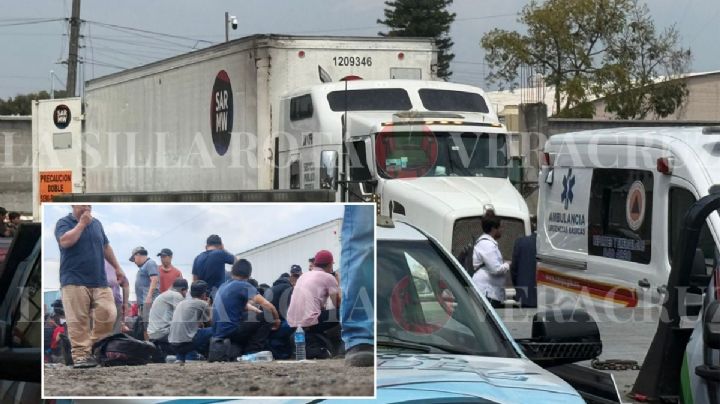 Aseguran tráiler con 229 migrantes en Xalapa; estaban apunto de asfixiarse