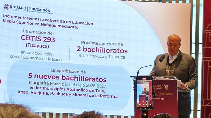 Hidalgo ampliará cobertura educativa con siete nuevos bachilleratos en estos municipios
