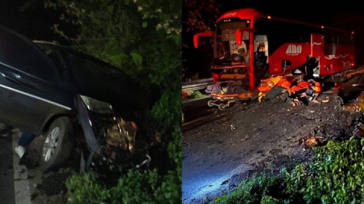 Choque de autobús ADO deja un herido grave en Tlanchinol