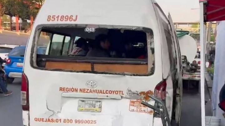 Fuerte choque entre pipa y combi deja 8 pasajeros lesionados en Calzada Ignacio Zaragoza