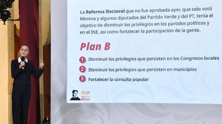 Sheinbaum analiza Plan C si el Plan B de reforma electoral no es aprobado en el Congreso