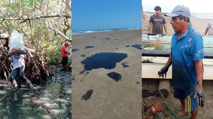 México retira 128 toneladas de hidrocarburo en costas del Golfo