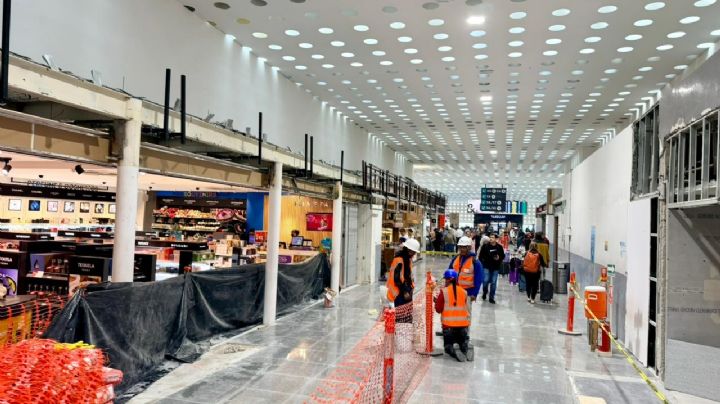 Sin agua en baños del AICM: usuarios denuncian sanitarios sucios en medio de obras