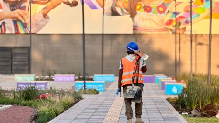 Estrenan Utopía Mixiuhca entre carretillas y andamios