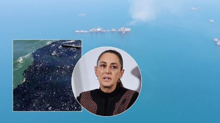 Se indaga a buques por derrame de petróleo en el Golfo: Sheinbaum