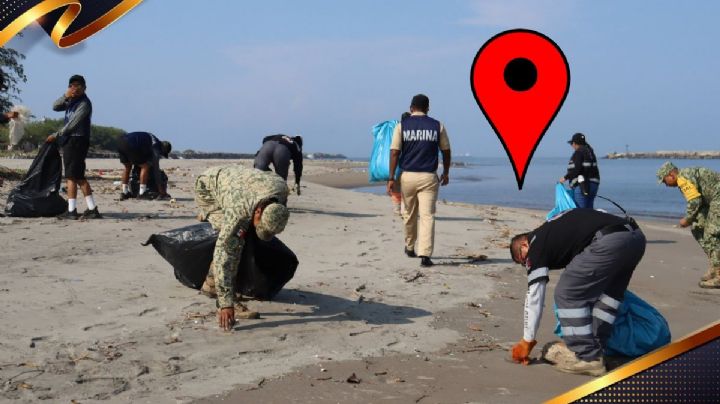 Más de 2 mil 200 elementos federales atienden derrame en Veracruz; los 4 municipios estratégicos
