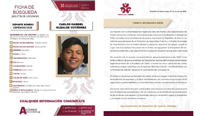 Familiares de Carlos Gabriel protestan en la C5i ante falta de resultados